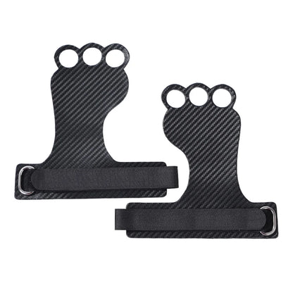 Carbon Gymnastics Hand Grips for Weight Lifting Crossfit Pullups Workout Palm Protector Gym Grip Gloves NEW ERGONOMIC DESIGN